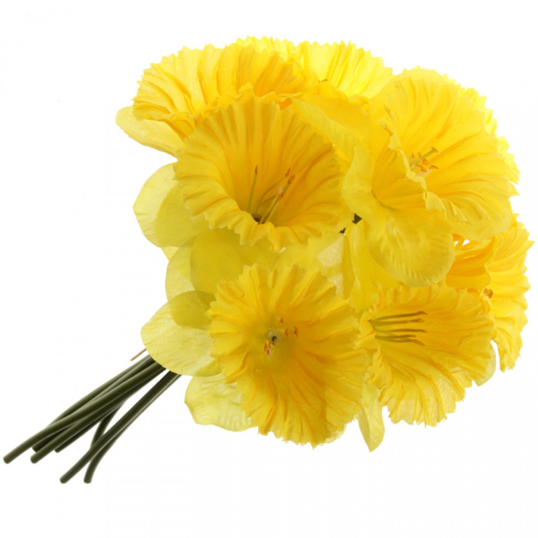 Artificial Daffodils Bundle 9 Stems 33cm Artificial Flowers